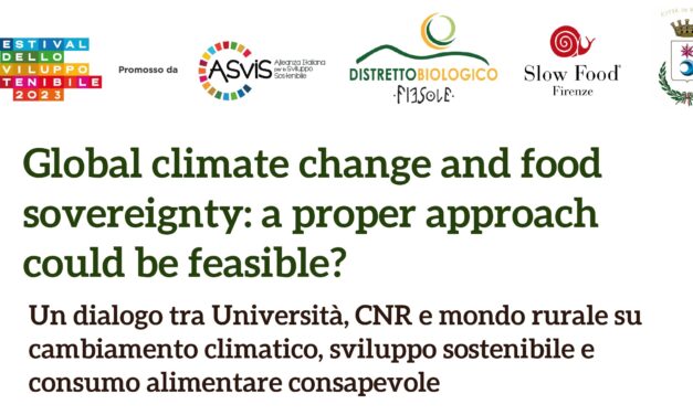 Convegno “Global climate change and food sovereignty: a proper approach could be feasible?” (Fiesole, 20 maggio 2023)